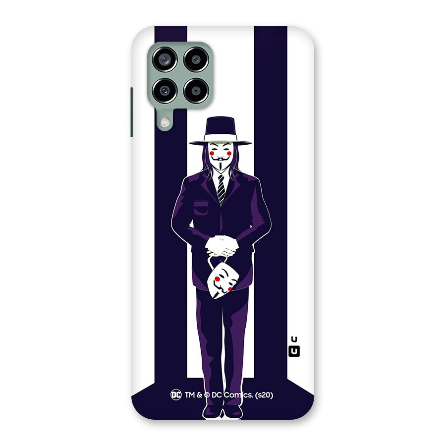 Vendetta Gentleman Holding Mask Illustration Back Case for Galaxy M33