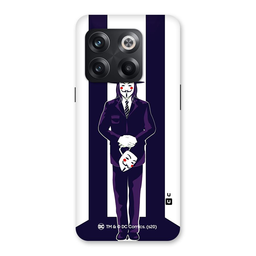 Vendetta Gentleman Holding Mask Illustration Back Case for OnePlus 10T