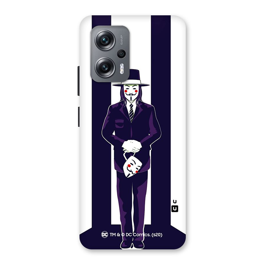 Vendetta Gentleman Holding Mask Illustration Back Case for Redmi K50i