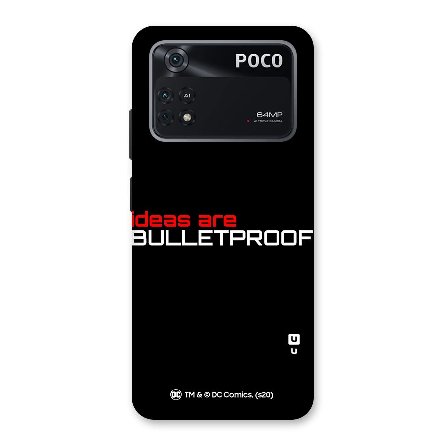 Vendetta Ideas are Bulletproof Back Case for Poco M4 Pro 4G