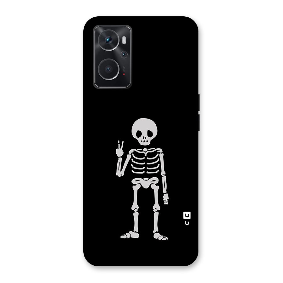 Victory Skeleton Spooky Back Case for Oppo K10 4G