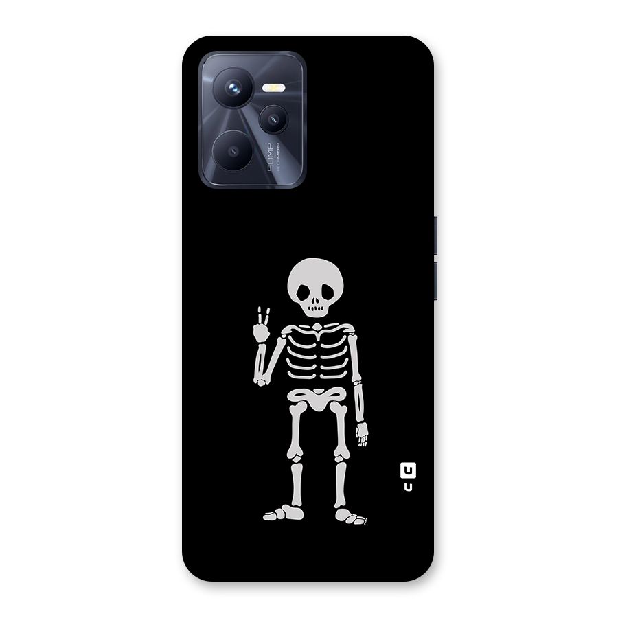 Victory Skeleton Spooky Back Case for Realme C35