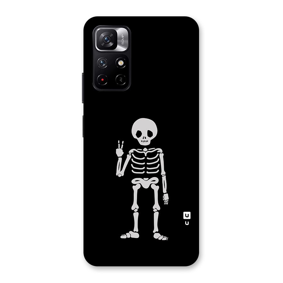 Victory Skeleton Spooky Back Case for Redmi Note 11T 5G