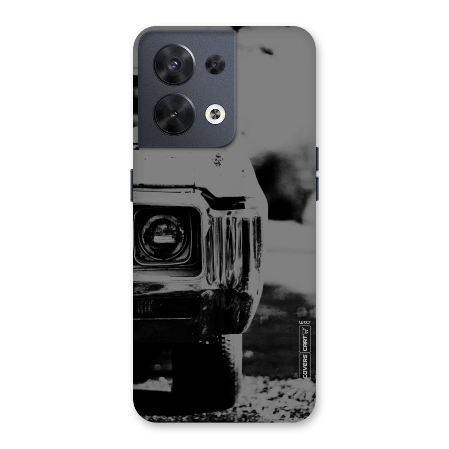 Vintage Car Black and White Back Case for Oppo Reno8 5G