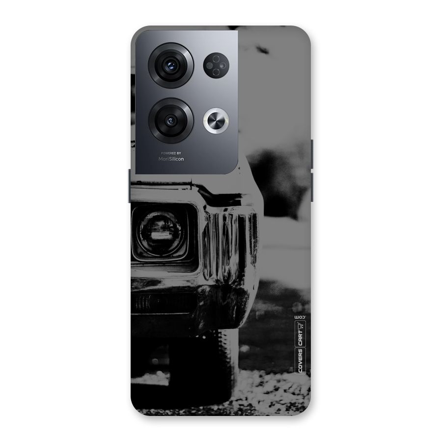Vintage Car Black and White Back Case for Oppo Reno8 Pro 5G