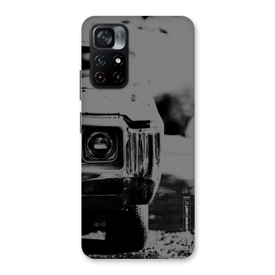 Vintage Car Black and White Back Case for Poco M4 Pro 5G
