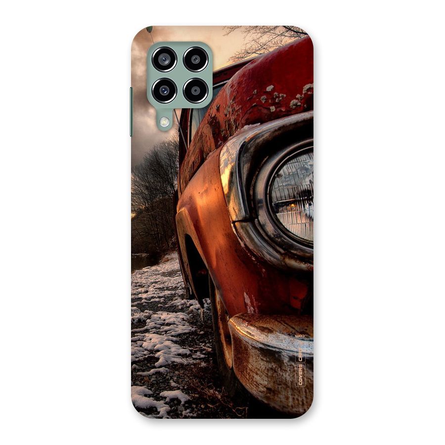 Vintage Car Headlight Back Case for Galaxy M33