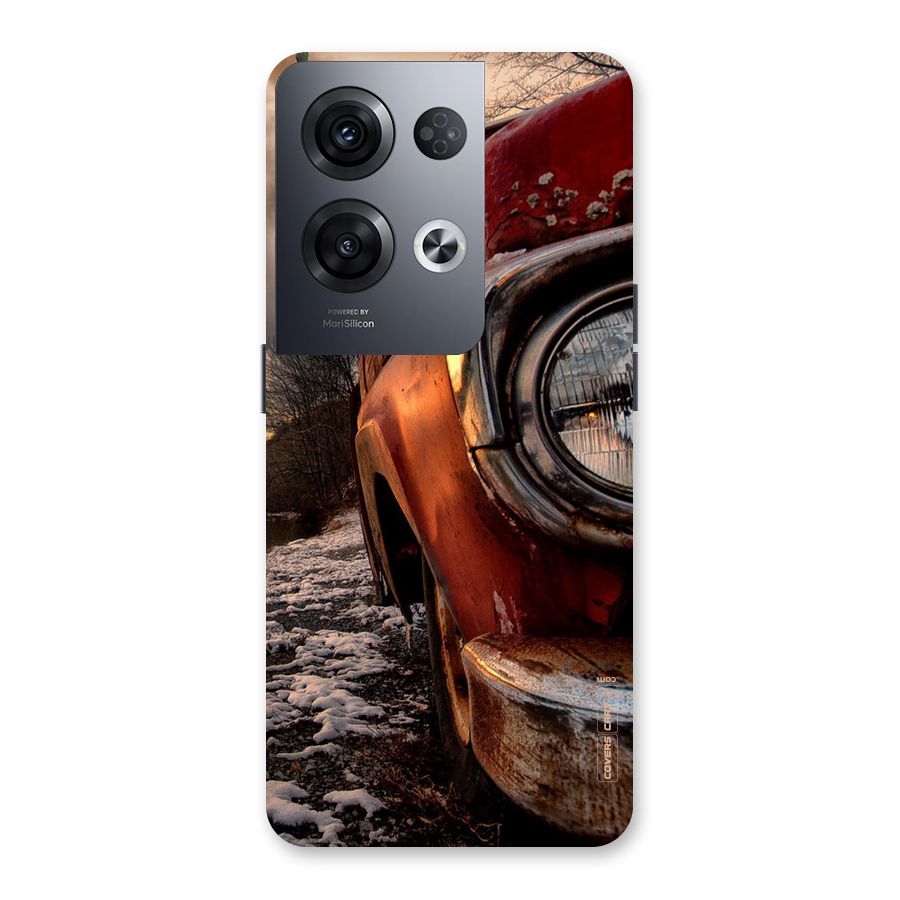 Vintage Car Headlight Back Case for Oppo Reno8 Pro 5G