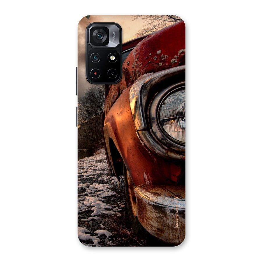 Vintage Car Headlight Back Case for Poco M4 Pro 5G