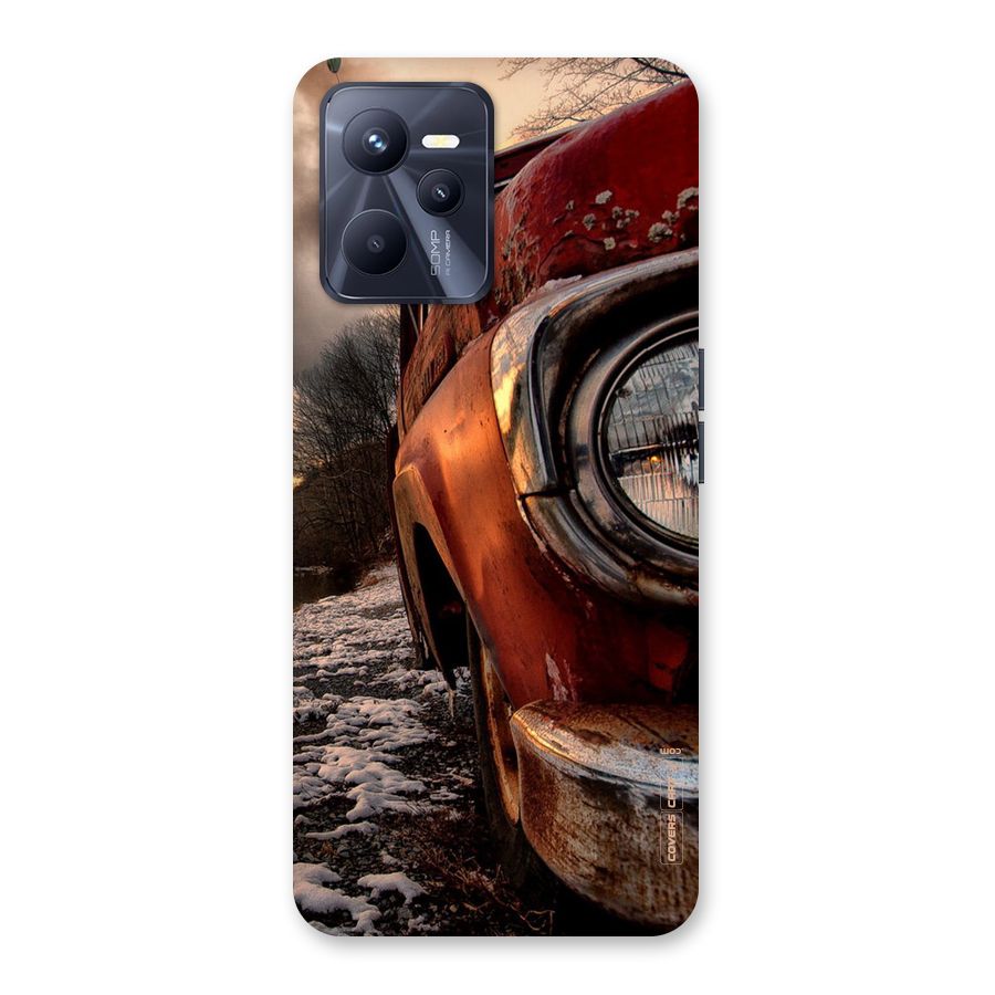 Vintage Car Headlight Back Case for Realme C35