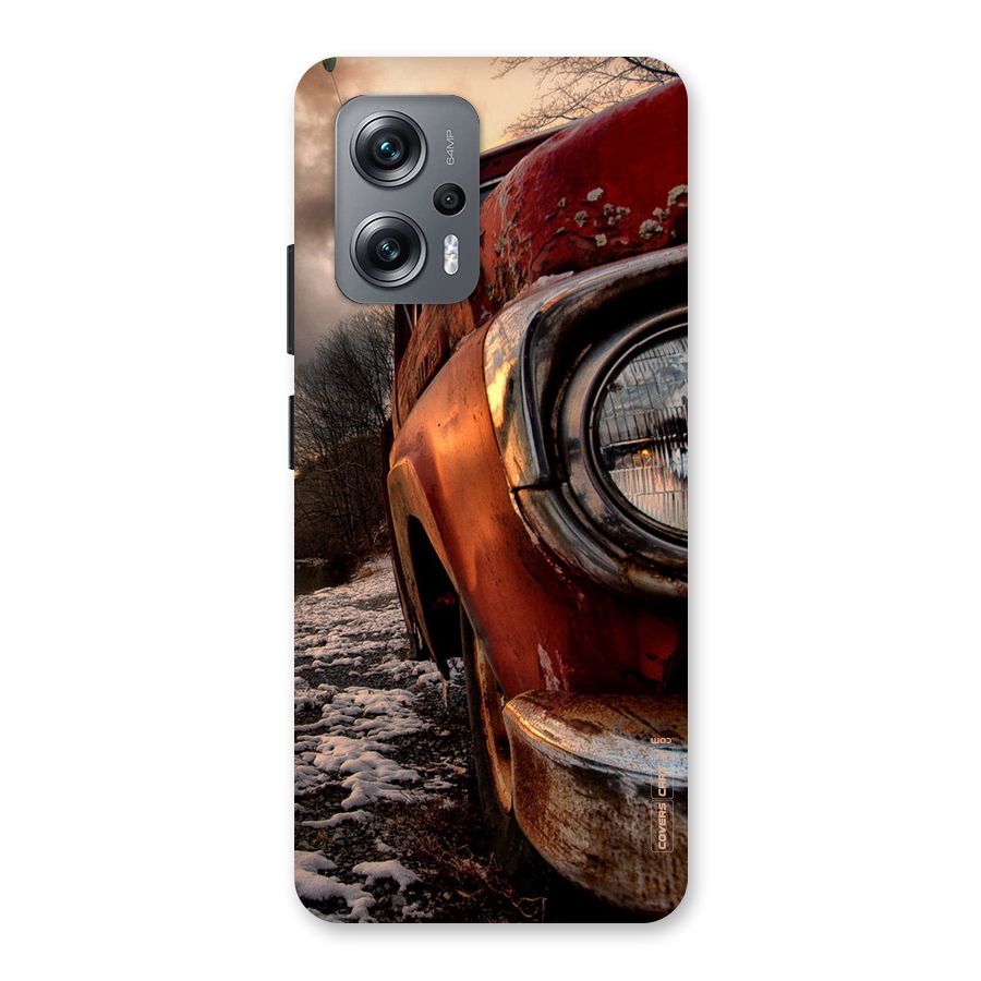Vintage Car Headlight Back Case for Redmi K50i