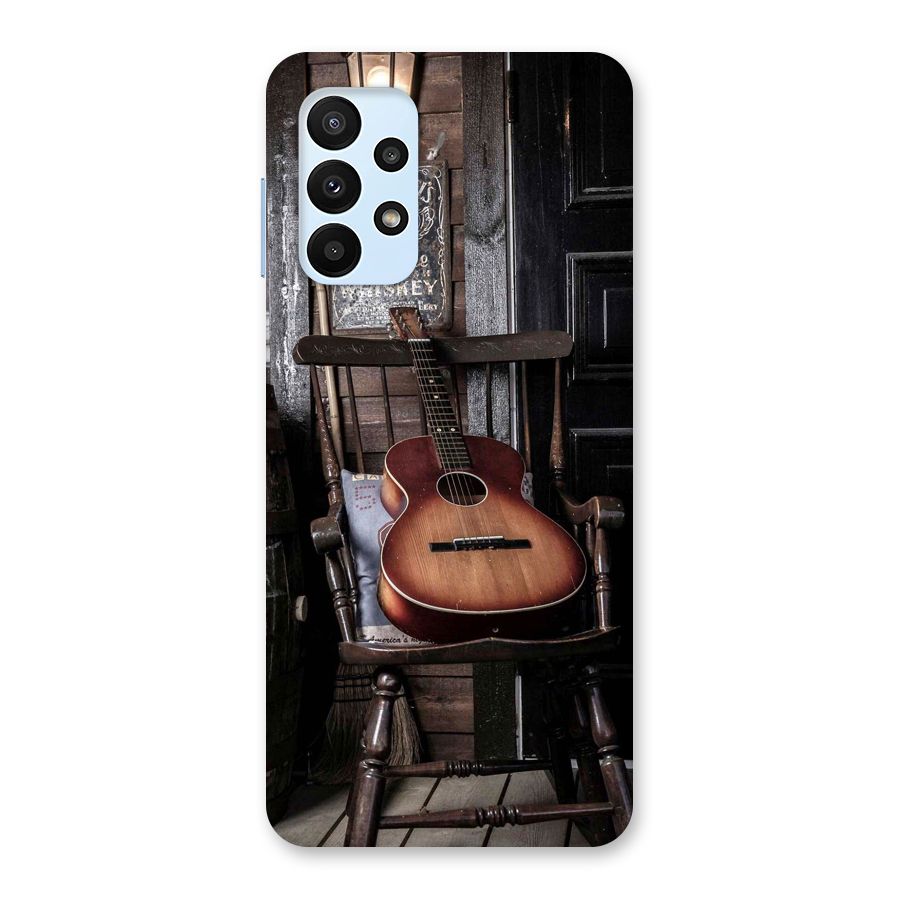Vintage Chair Guitar Back Case for Galaxy A23