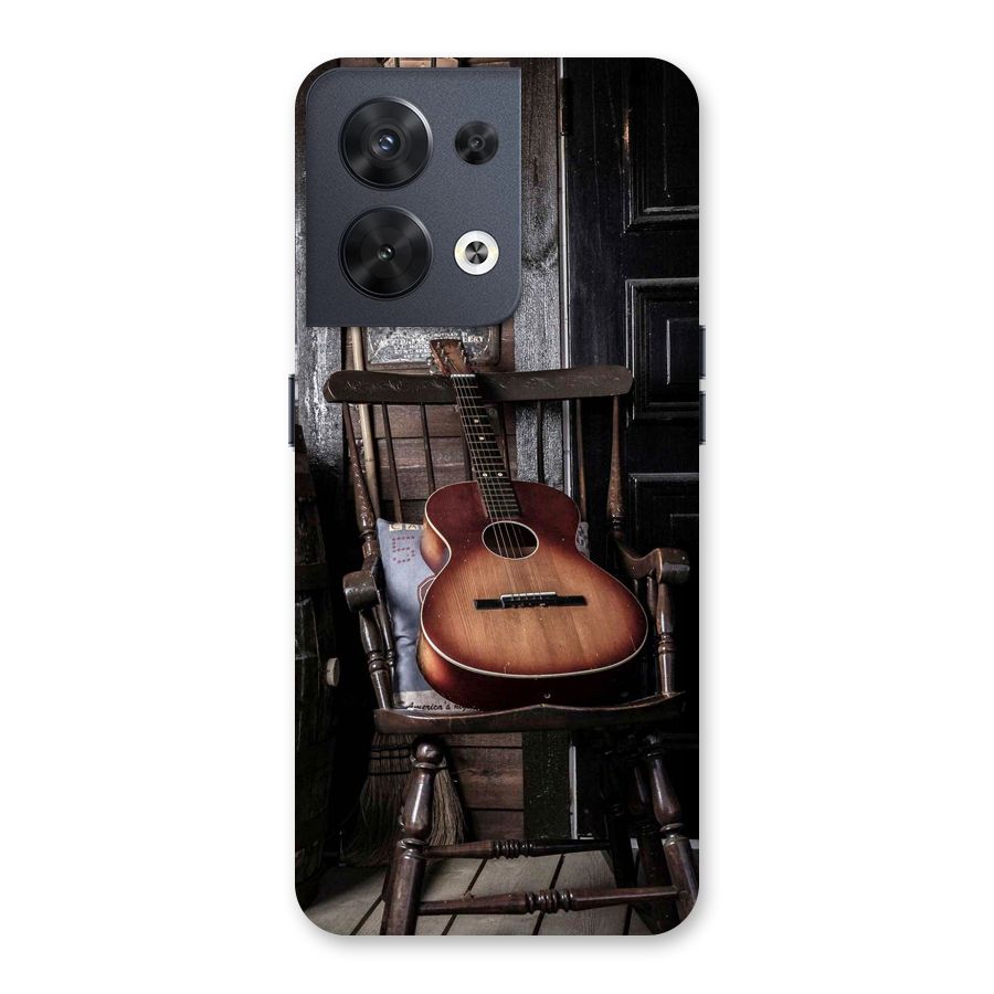 Vintage Chair Guitar Back Case for Oppo Reno8 5G
