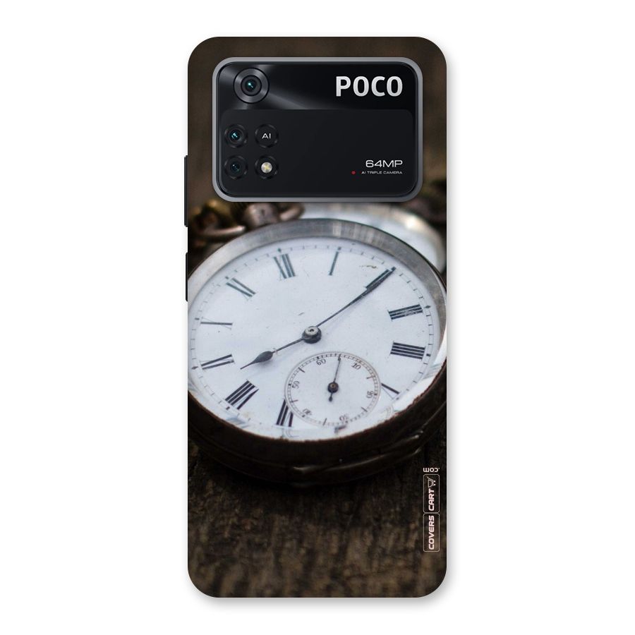 Vintage Clock Back Case for Poco M4 Pro 4G