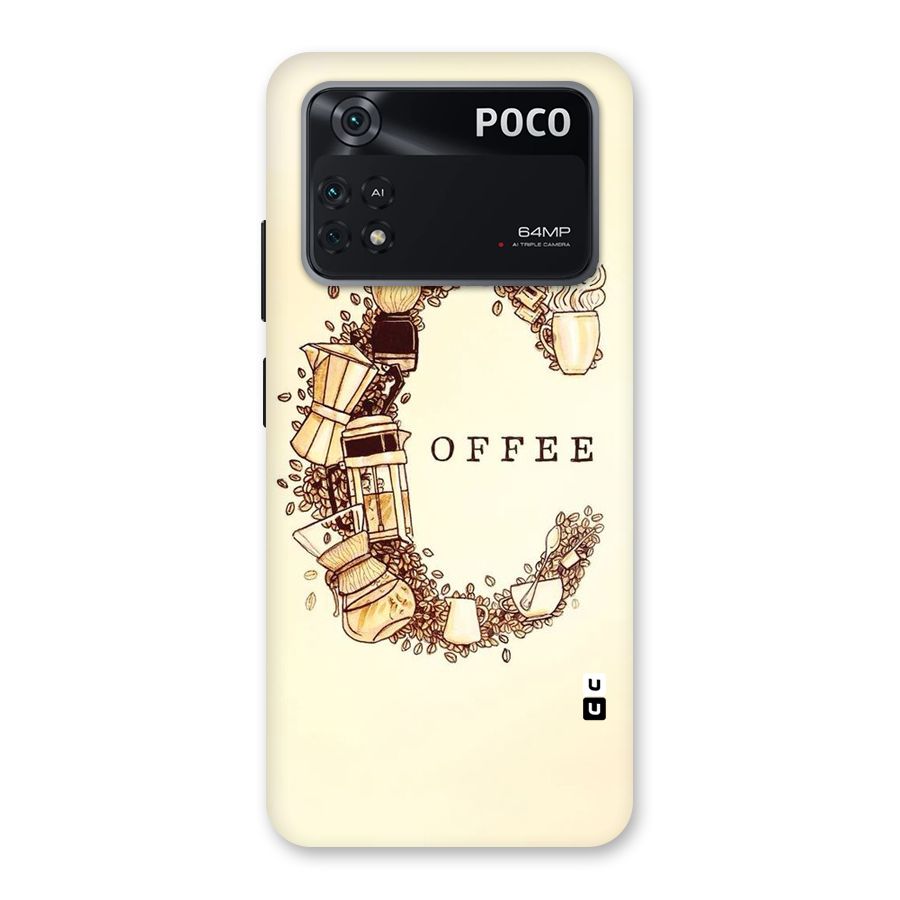 Vintage Coffee Back Case for Poco M4 Pro 4G