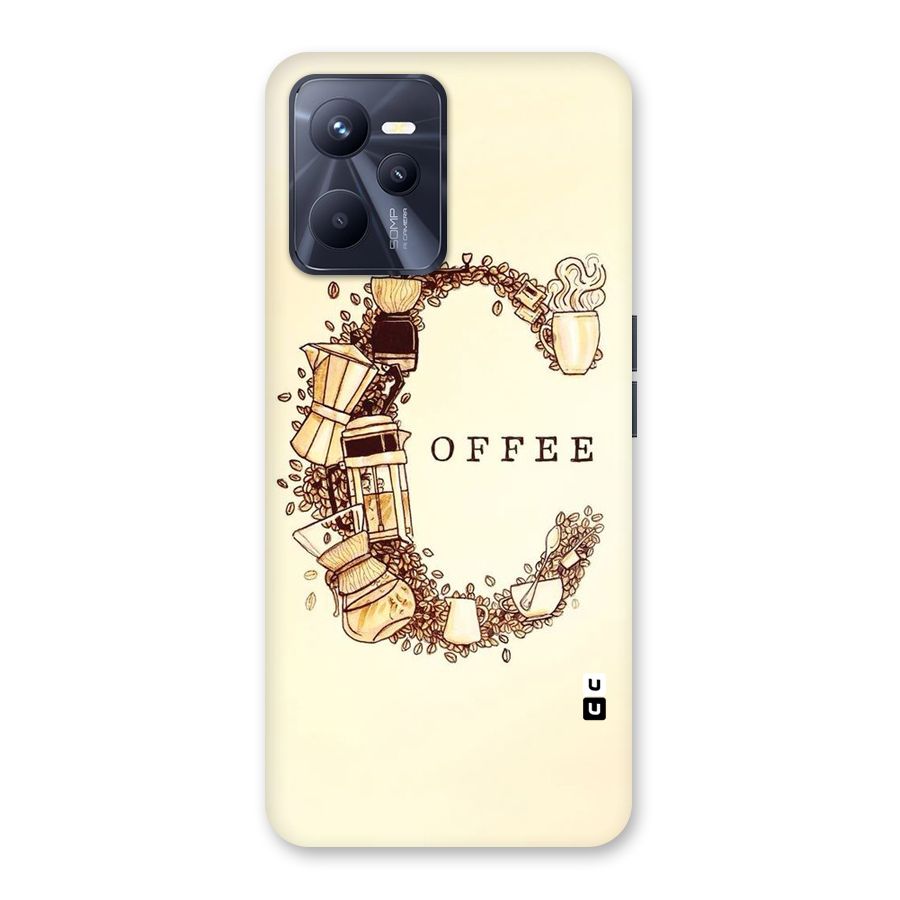 Vintage Coffee Back Case for Realme C35