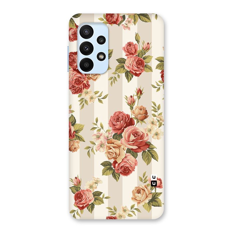 Vintage Color Flowers Back Case for Galaxy A23