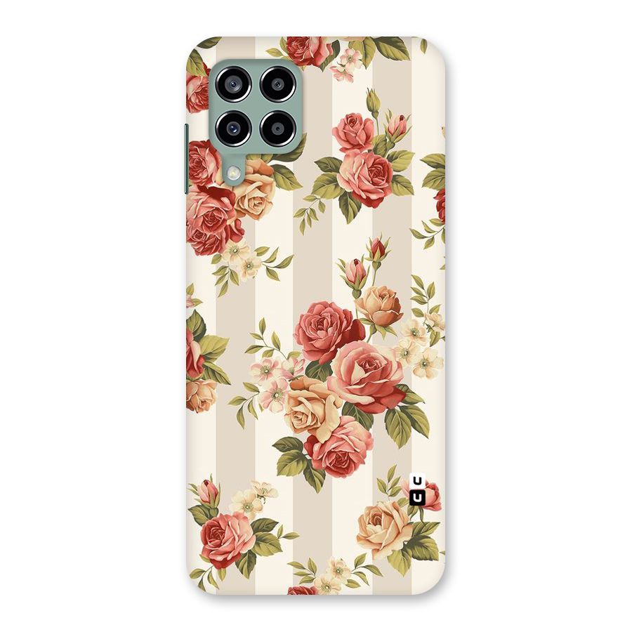 Vintage Color Flowers Back Case for Galaxy M33