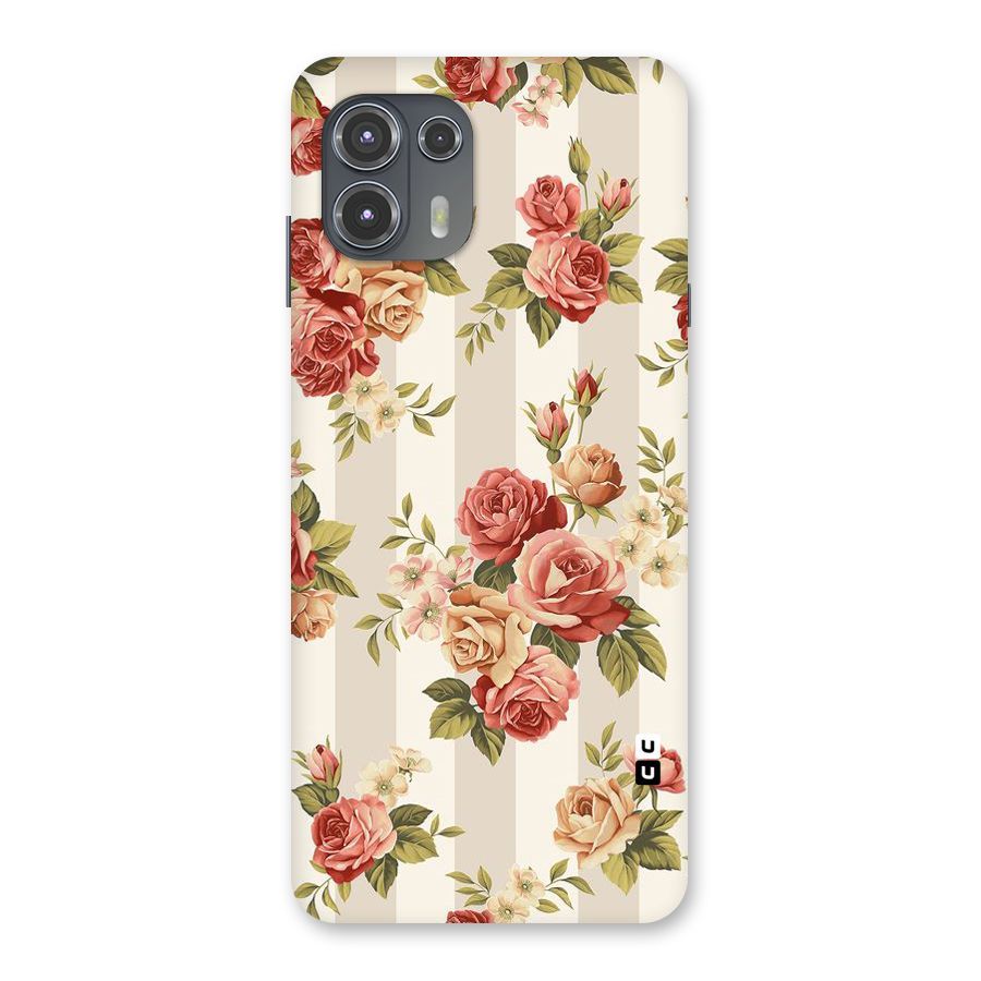 Vintage Color Flowers Back Case for Motorola Edge 20 Fusion
