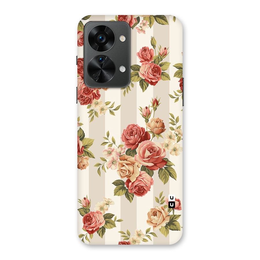 Vintage Color Flowers Back Case for OnePlus Nord 2T
