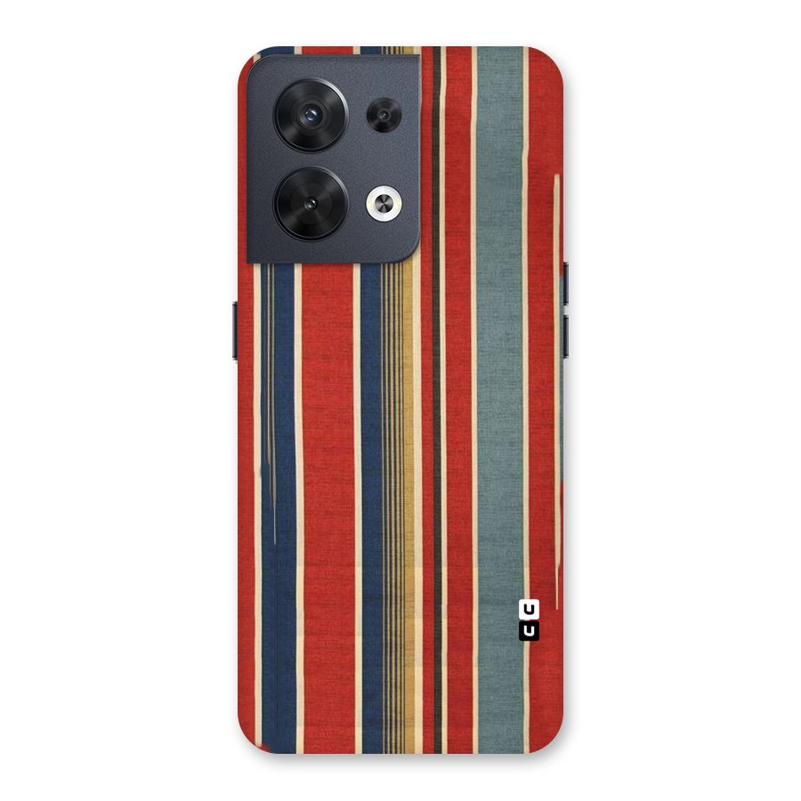 Vintage Disort Stripes Back Case for Oppo Reno8 5G