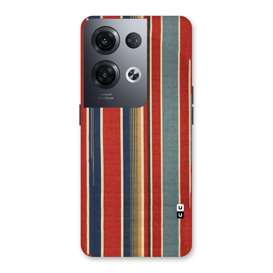 Vintage Disort Stripes Back Case for Oppo Reno8 Pro 5G