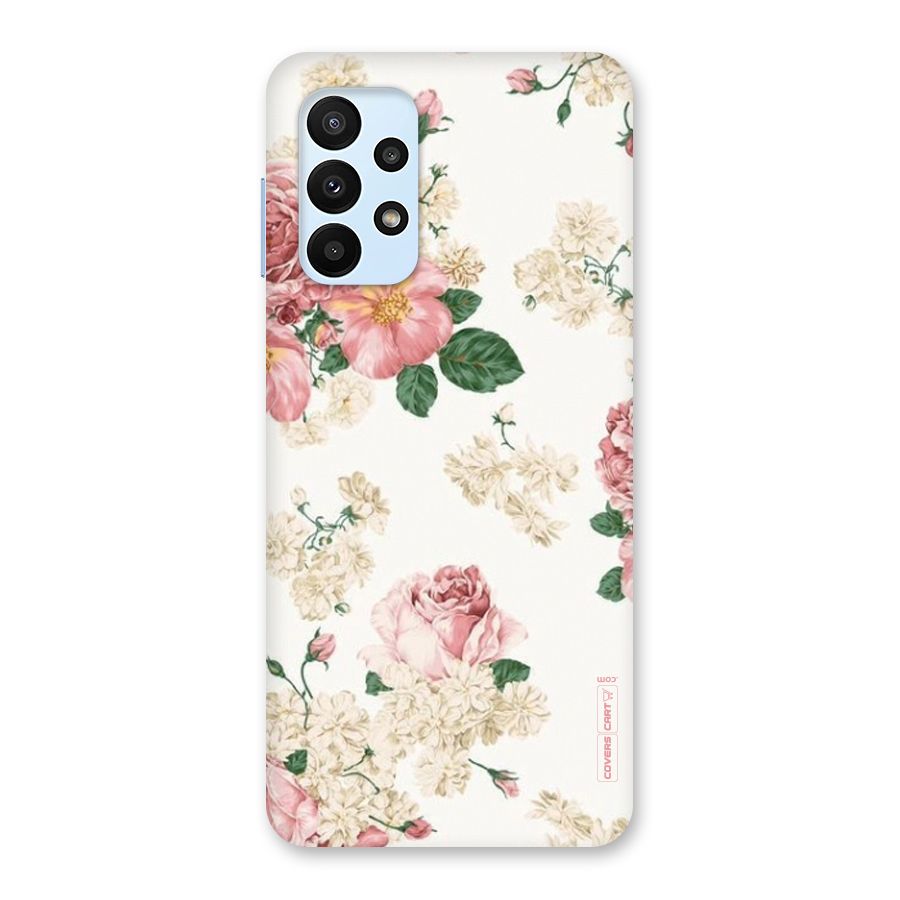 Vintage Floral Pattern Back Case for Galaxy A23