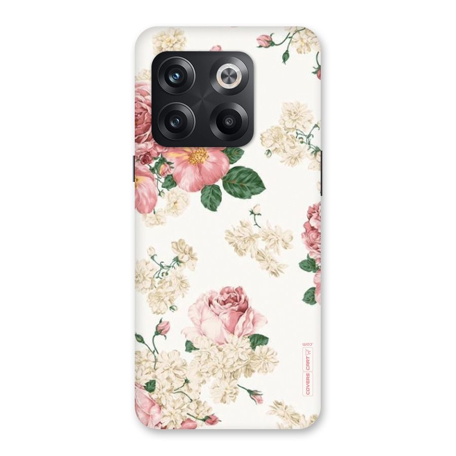 Vintage Floral Pattern Back Case for OnePlus 10T