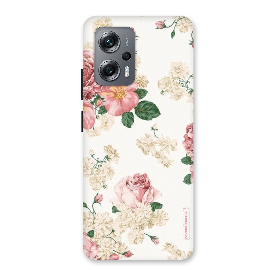 Vintage Floral Pattern Back Case for Redmi K50i