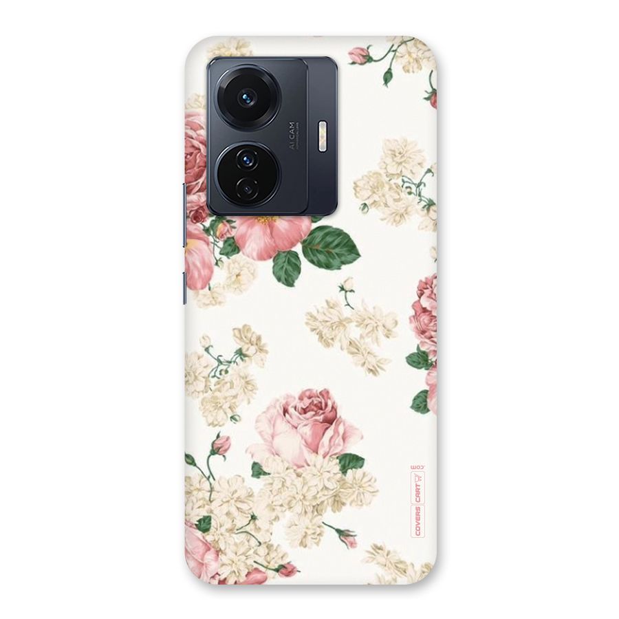Vintage Floral Pattern Back Case for Vivo T1 Pro