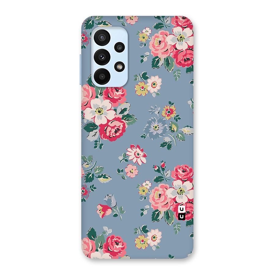Vintage Flower Pattern Back Case for Galaxy A23