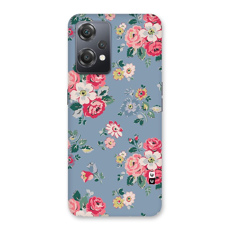 Vintage Flower Pattern Back Case for OnePlus Nord CE 2 Lite 5G