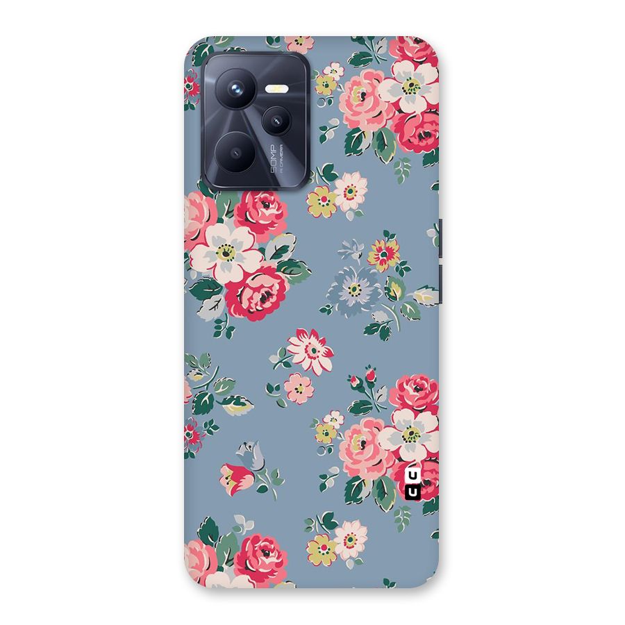 Vintage Flower Pattern Back Case for Realme C35