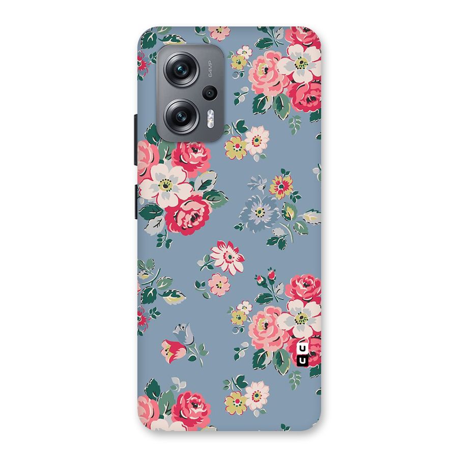 Vintage Flower Pattern Back Case for Redmi K50i