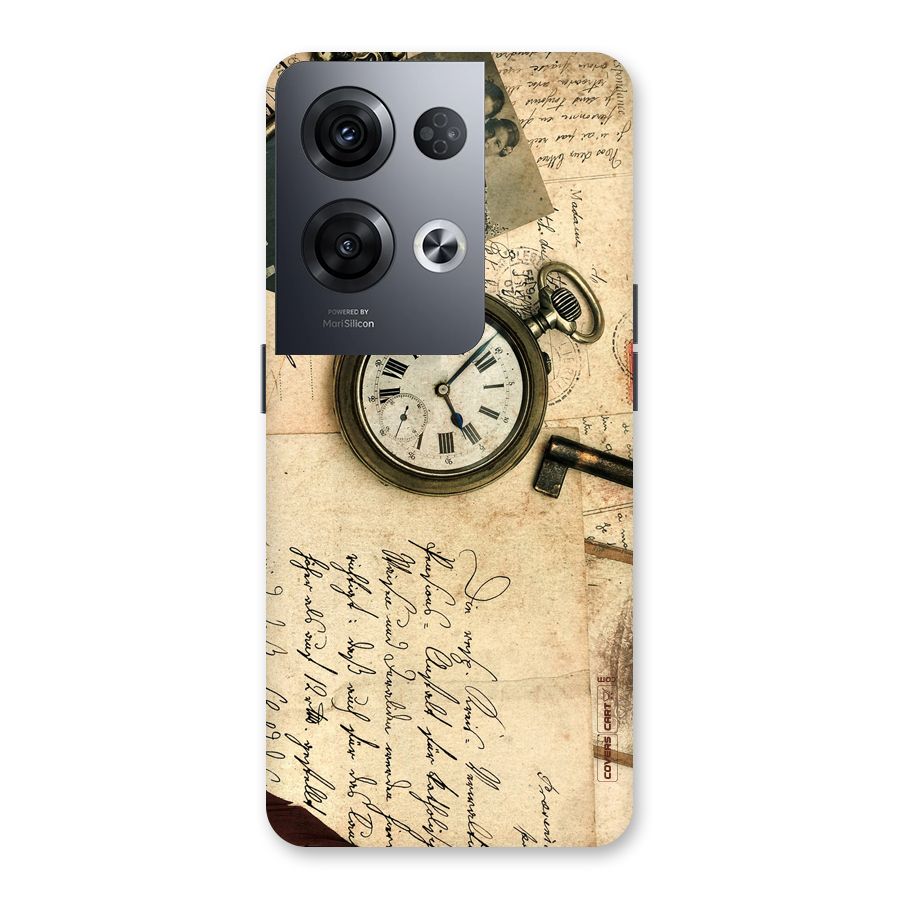Vintage Key And Compass Back Case for Oppo Reno8 Pro 5G