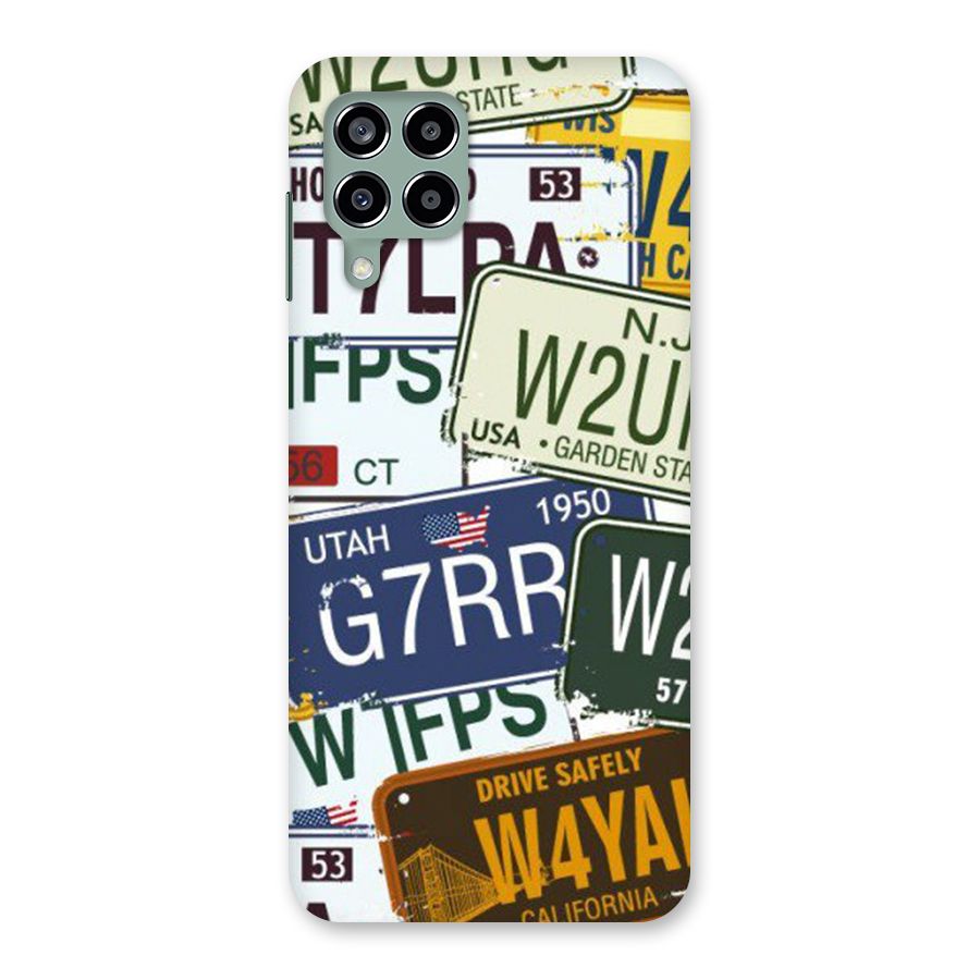 Vintage License Plates Back Case for Galaxy M33
