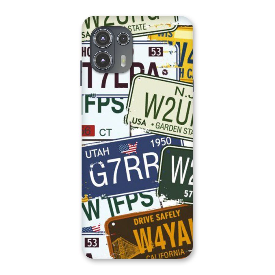 Vintage License Plates Back Case for Motorola Edge 20 Fusion