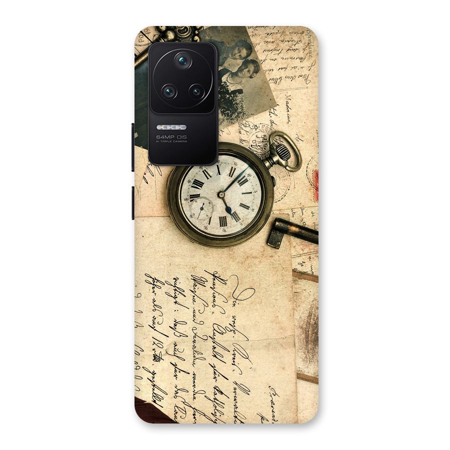 Vintage Post Cards Back Case for Poco F4 5G