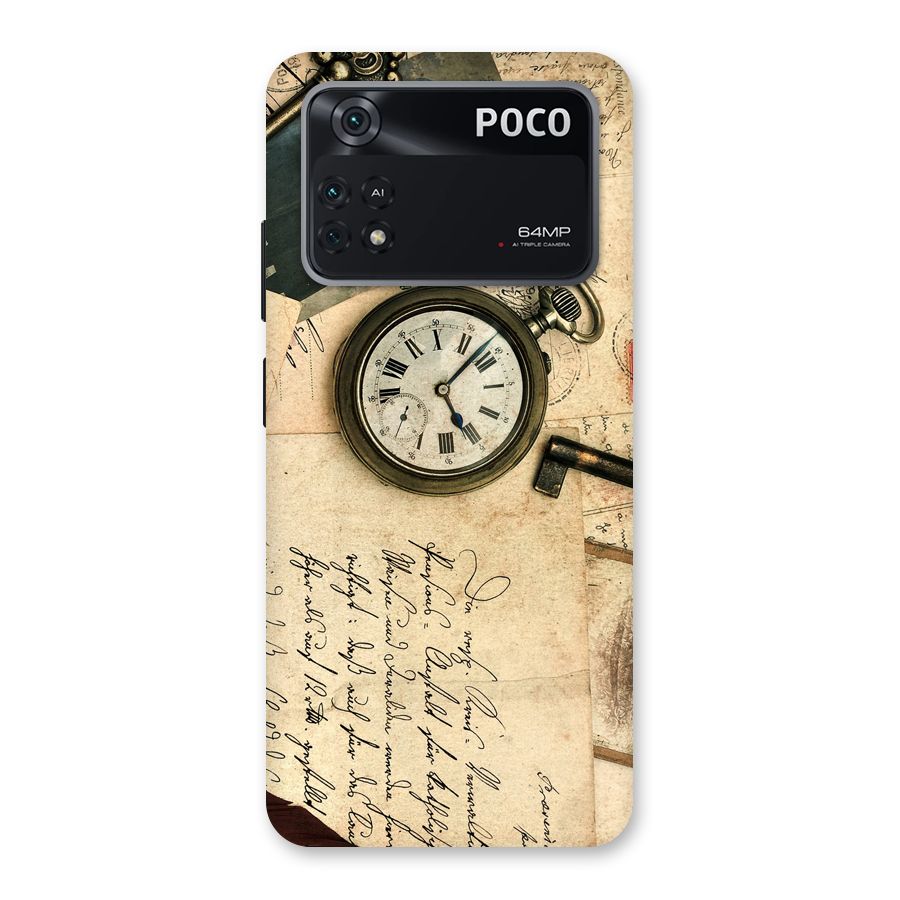 Vintage Post Cards Back Case for Poco M4 Pro 4G