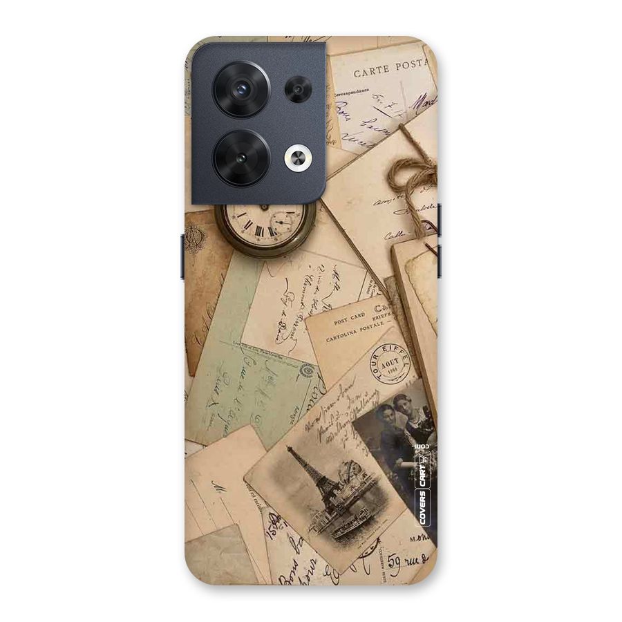 Vintage Postcards Back Case for Oppo Reno8 5G