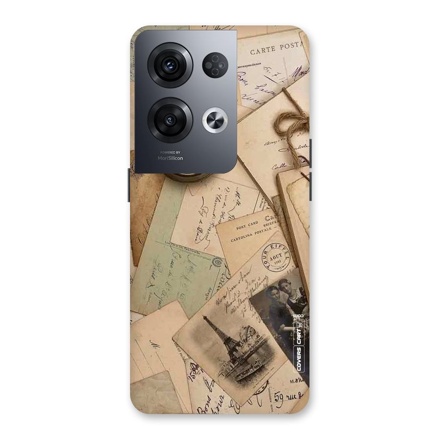 Vintage Postcards Back Case for Oppo Reno8 Pro 5G