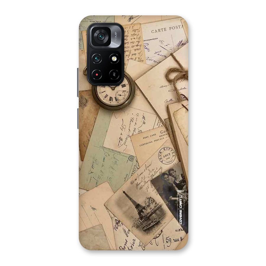Vintage Postcards Back Case for Poco M4 Pro 5G