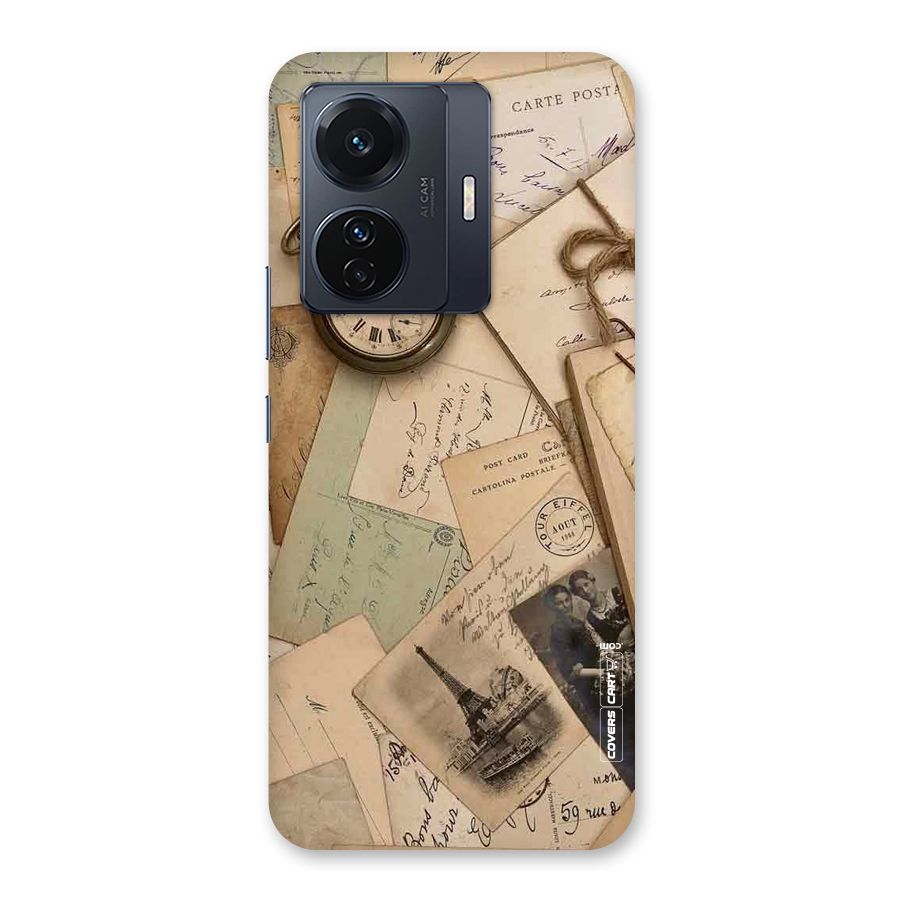 Vintage Postcards Back Case for Vivo T1 Pro