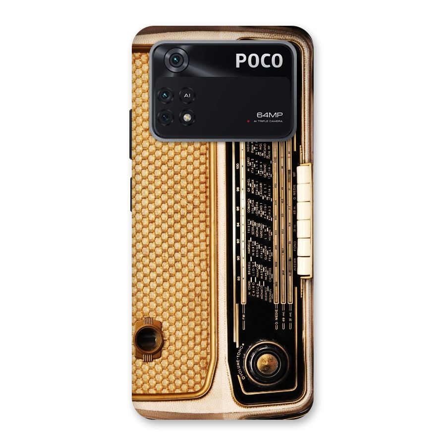 Vintage Radio Back Case for Poco M4 Pro 4G