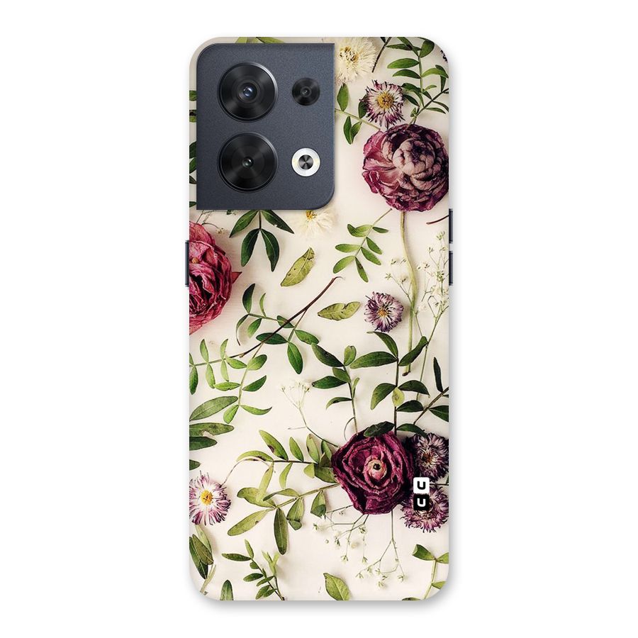 Vintage Rust Floral Back Case for Oppo Reno8 5G