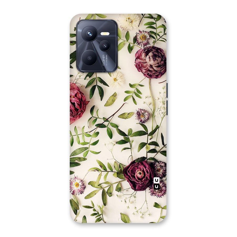 Vintage Rust Floral Back Case for Realme C35