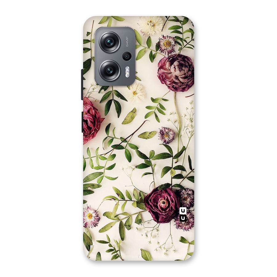 Vintage Rust Floral Back Case for Redmi K50i