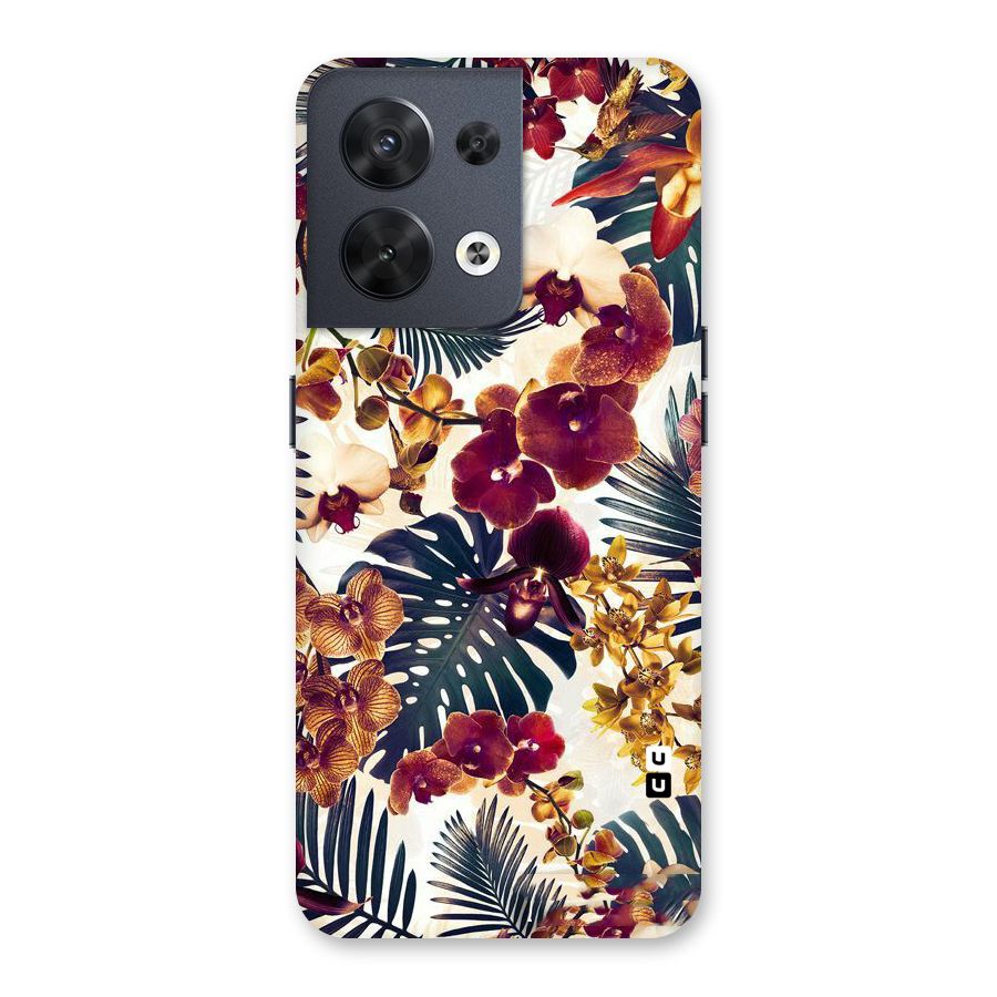 Vintage Rustic Flowers Back Case for Oppo Reno8 5G