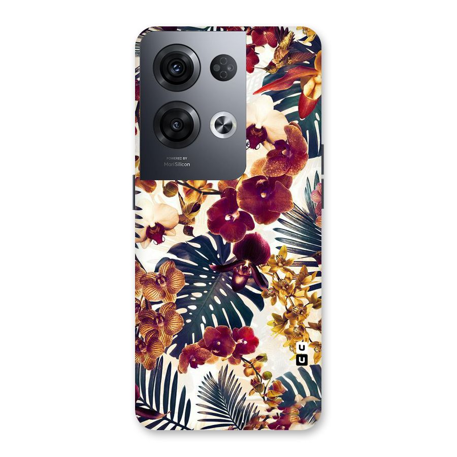 Vintage Rustic Flowers Back Case for Oppo Reno8 Pro 5G