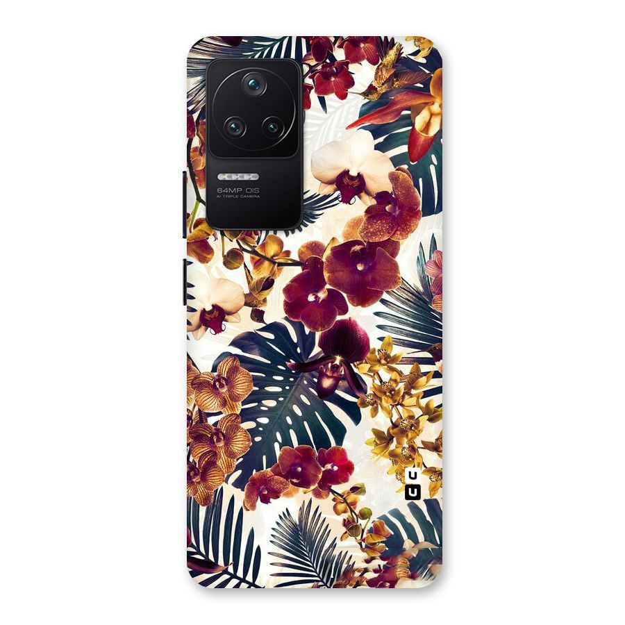 Vintage Rustic Flowers Back Case for Poco F4 5G